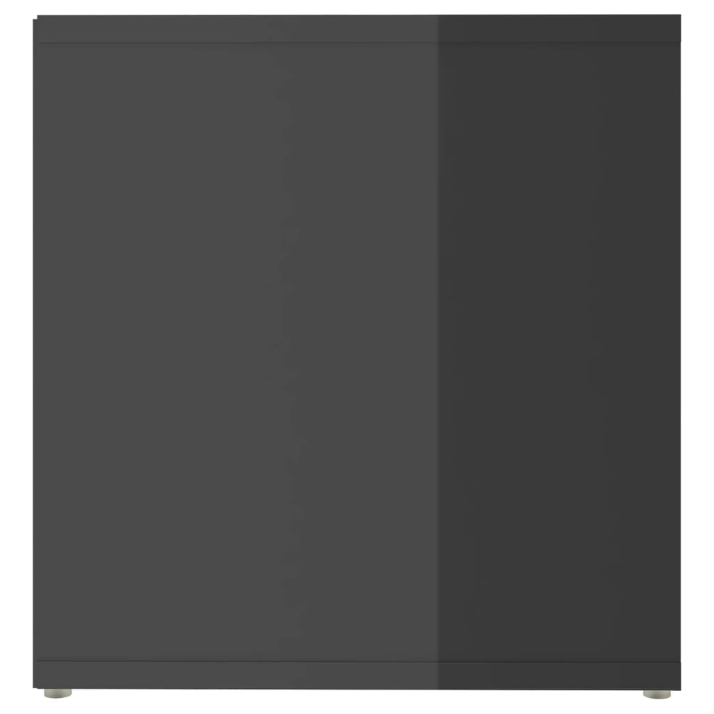805533 vidaXL TV Cabinet High Gloss Grey 72x35x36,5 cm Engineered Wood