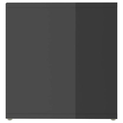 805533 vidaXL TV Cabinet High Gloss Grey 72x35x36,5 cm Engineered Wood