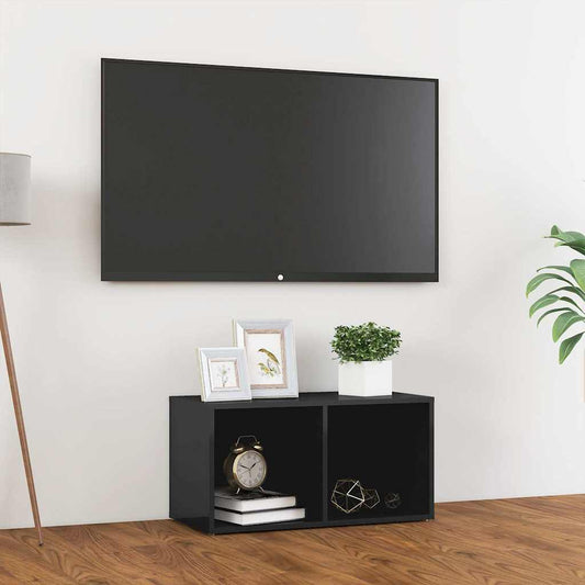 805533 vidaXL TV Cabinet High Gloss Grey 72x35x36,5 cm Engineered Wood