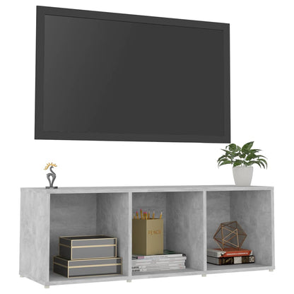 805538 vidaXL TV Cabinet Concrete Grey 107x35x37 cm Engineered Wood