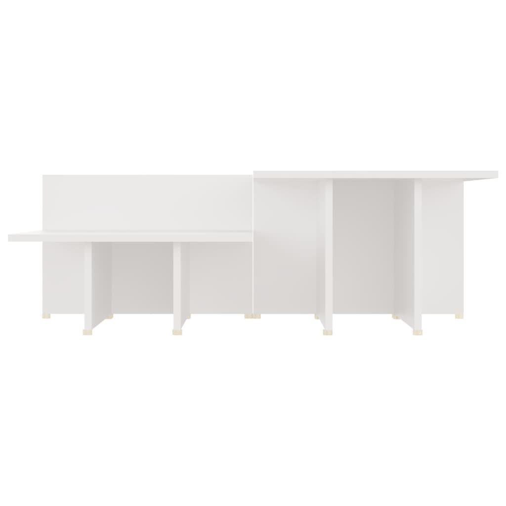 Coffee Table | Set of 2 | White | Chipboard | Coffee Table | Rectangular