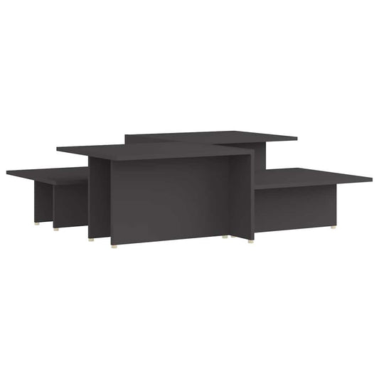 Coffee Tables 2 pcs Grey 111.5x50x33 cm Engineered Wood