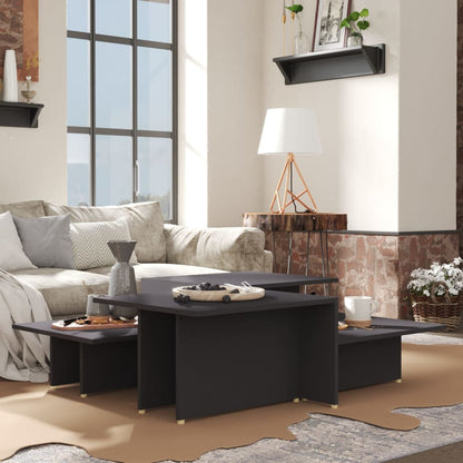 Coffee Table | Set of 2 | Grey | Engineered wood | Medium | Coffee Table