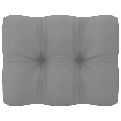 2-seater Sofa Gray Solid pine wood, 100% polyester Medium Modular