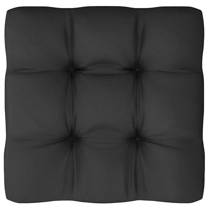 2-Seater Sofa Grey Solid pine wood, fabric (100% polyester)