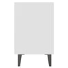 Bed Cabinet with Metal Legs White 40x30x50 cm