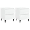 Bed Cabinets 2 pcs White 40x35x50 cm Engineered Wood