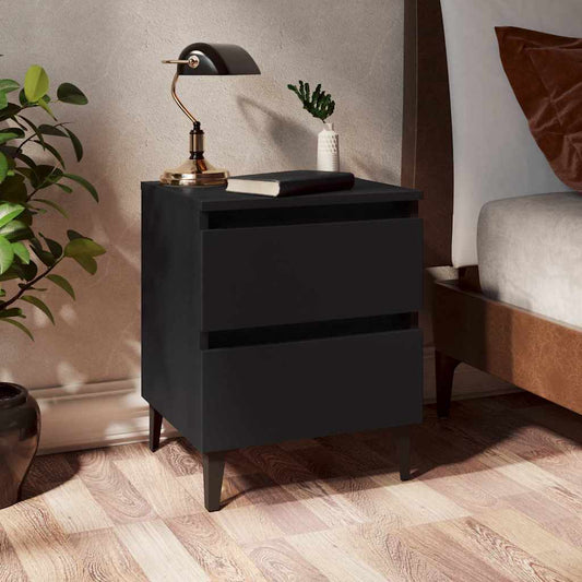 Bed Cabinet | Black | Engineered wood, Metal | Standard | Bed Cabinet