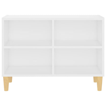 805923 vidaXL TV Cabinet with Solid Wood Legs White 69,5x30x50 cm