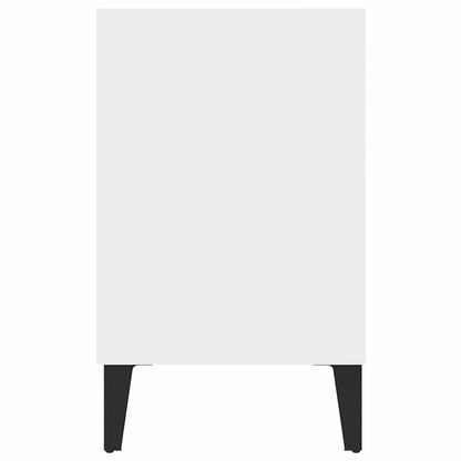 TV Cabinet with Metal Legs White 103.5x30x50 cm