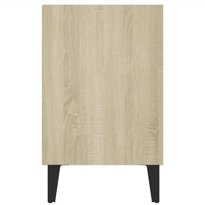 TV Cabinet with Metal Legs Sonoma Oak 103.5x30x50 cm