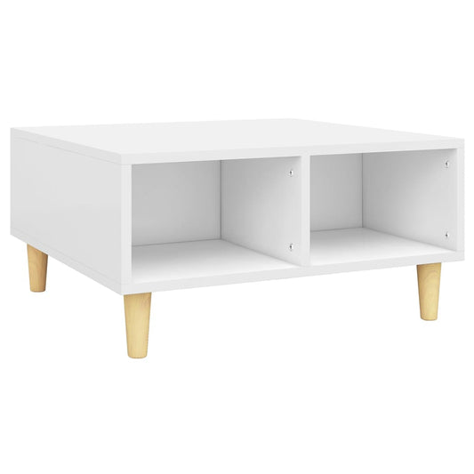 Coffee Table | White | Engineered wood, Solid eucalyptus wood