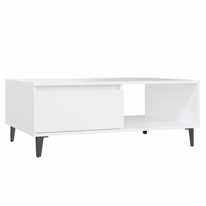 Coffee Table White 90x60x35 cm Engineered Wood
