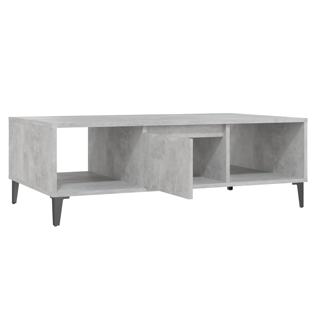 Coffee Table Concrete Grey 103.5x60x35 cm Engineered Wood