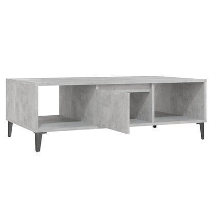 Coffee Table Concrete Grey 103.5x60x35 cm Engineered Wood