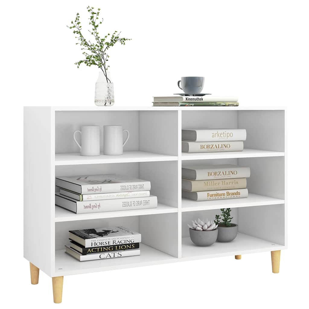 Sideboard White 103.5x35x70 cm Engineered Wood