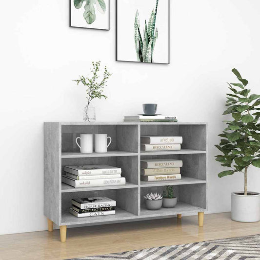 Sideboard | Concrete Grey | Engineered wood, Solid eucalyptus wood