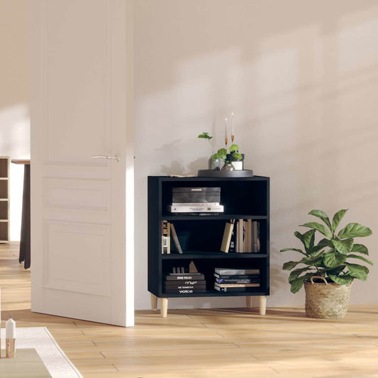 Sideboard Black 57x35x70 cm Engineered Wood