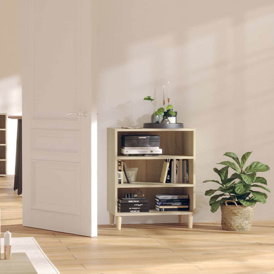 Sideboard | Sonoma Oak | Engineered Wood and Eucalyptus Wood | Medium