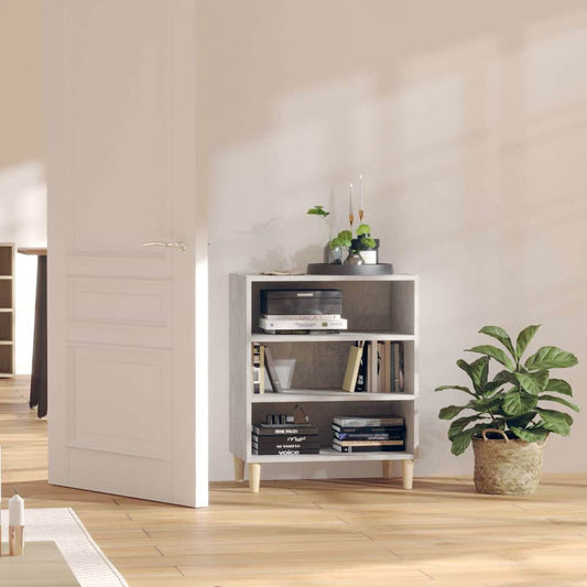 Sideboard | Concrete grey | Engineered wood, solid eucalyptus wood
