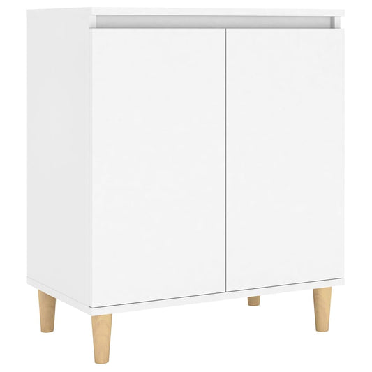 Sideboard | White | Engineered wood, MDF, Solid eucalyptus wood