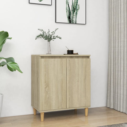 Sideboard | Sonoma oak | Engineered wood, MDF, solid eucalyptus wood