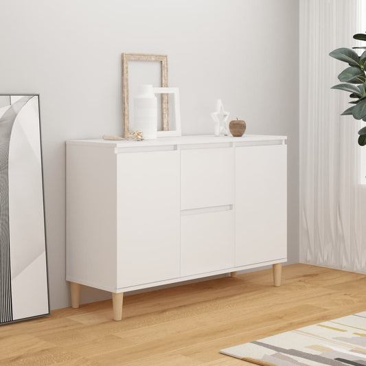 Sideboard | White | Engineered wood, Solid eucalyptus wood | Medium