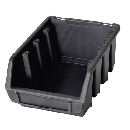 96 Piece Storage Bin Kit with Wall Panels Red and Black