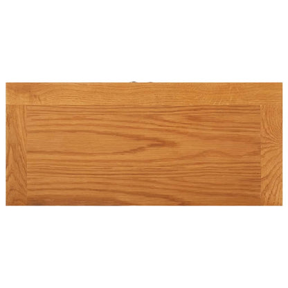 Storage Cabinet 50x22x110 cm Solid Oak Wood