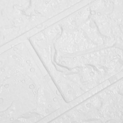 3D Wallpaper Bricks Self-adhesive 10 pcs White