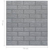 3D Wallpaper Bricks Self-adhesive 40 pcs Anthracite