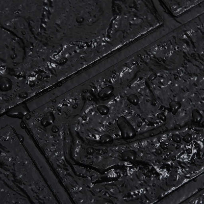 3D Wallpaper Bricks Self-adhesive 10 pcs Black