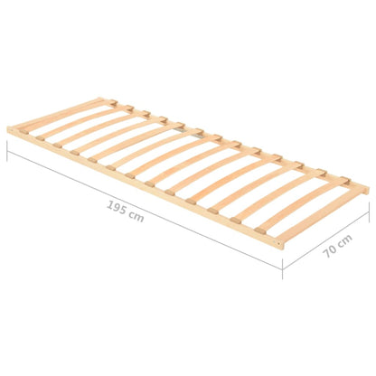 Slatted Bed without Mattress Base with 13 Slats 70x200cm