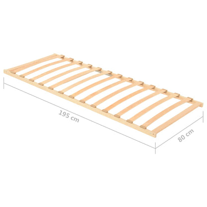 Slatted Bed without Mattress Base with 13 Slats 80x200cm