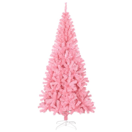 Artificial Christmas Tree Pink PVC, steel Tall