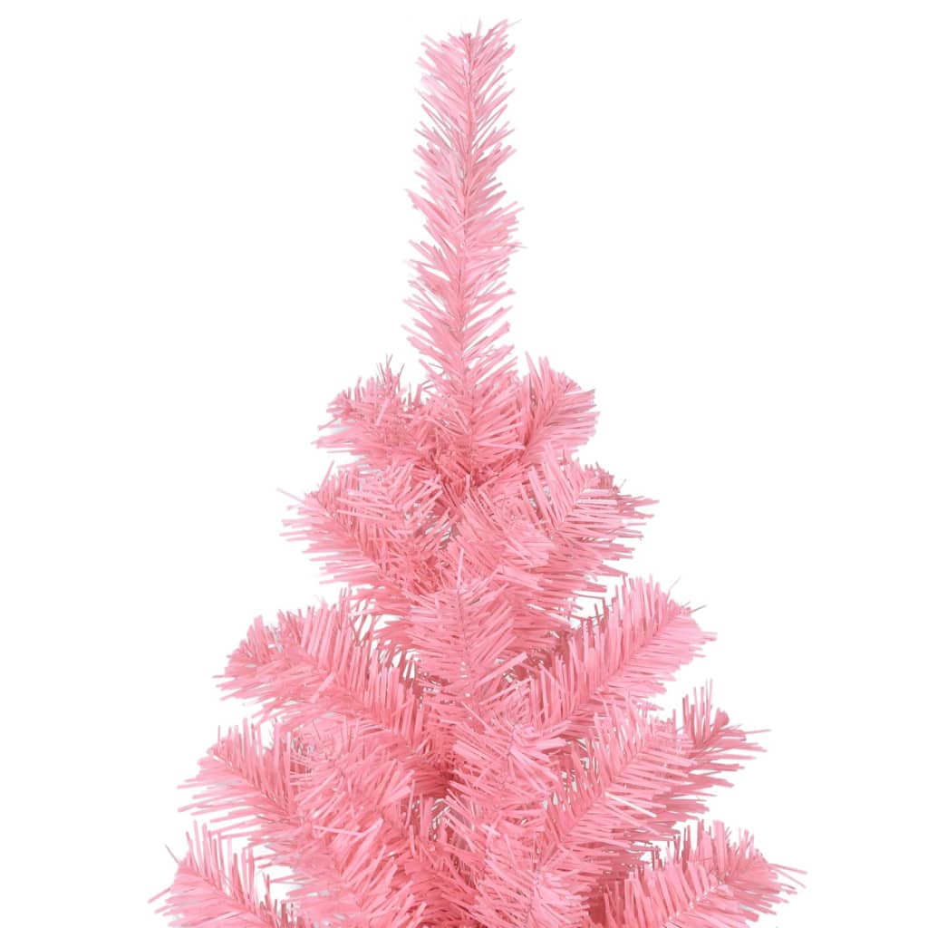 Artificial Christmas Tree Pink PVC, steel Tall