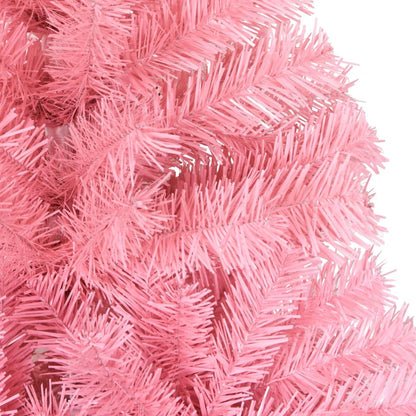 Artificial Christmas Tree Pink PVC, steel Tall
