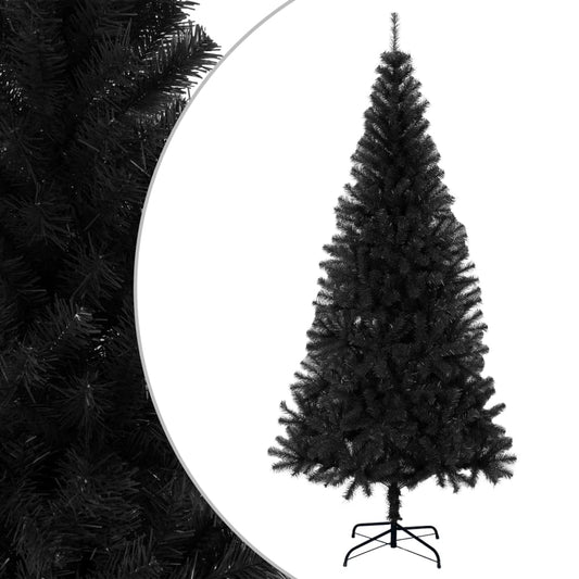 Artificial Christmas Tree Black PVC, steel Large Durable