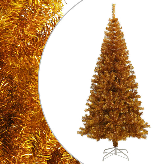 Artificial Christmas Tree Gold PET, steel Large Decorative Inlays
