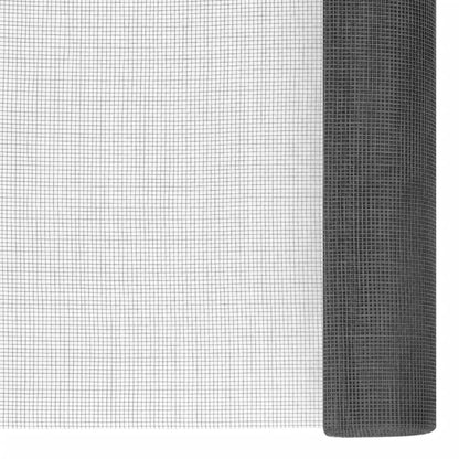 150863 vidaXL Mesh Screen Fiberglass 112x1000 cm Black