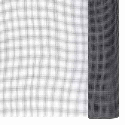 150876 vidaXL Mesh Screen Fiberglass 112x2000 cm Grey