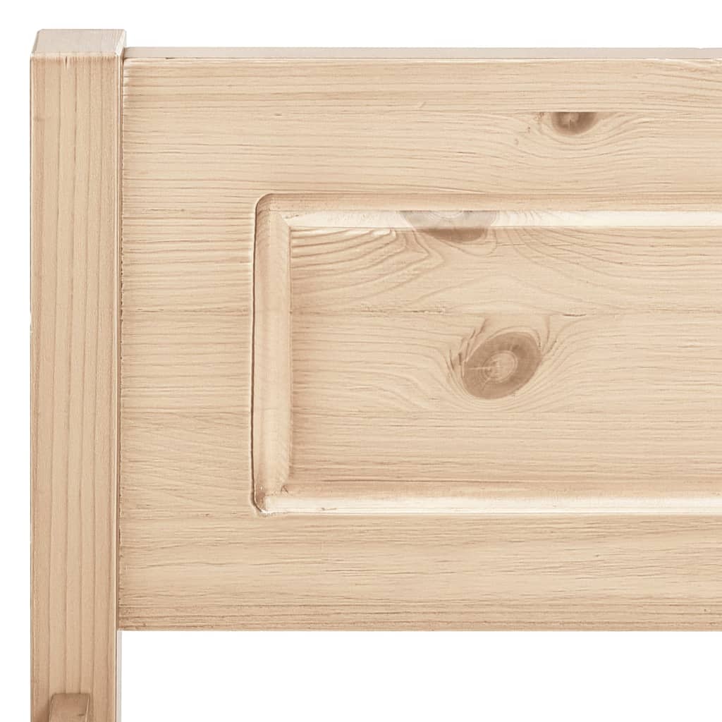 Bed Frame | Natural Wood | Solid Pinewood, Plywood | 100x200 cm