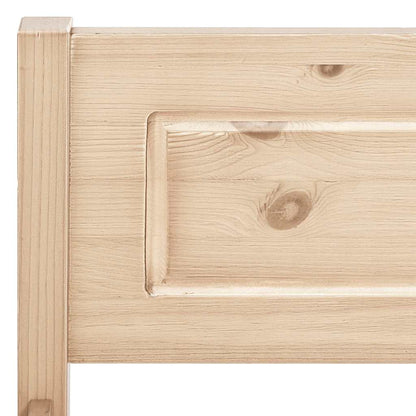 Bed Frame | Natural Wood | Solid Pinewood, Plywood | Double