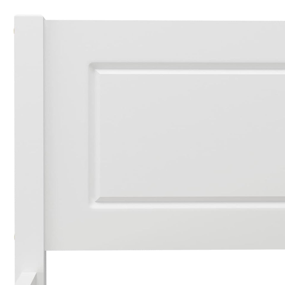 Bed Frame Solid Pinewood White 200x200 cm