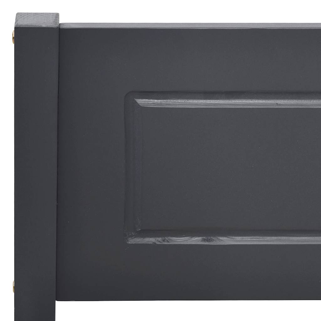 Bed Frame | Grey | Solid pinewood, plywood | Double | Durable | Bed Frame