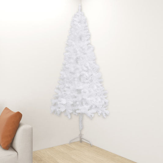 Artificial Christmas Tree White PVC, Steel 94.5 in height