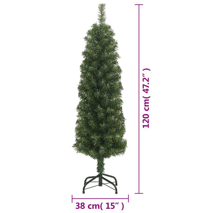 Artificial Christmas Tree | Green | PVC, steel | Slim