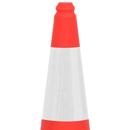 150944 vidaXL Reflective Traffic Cones with Heavy Bases 10 pcs 75 cm