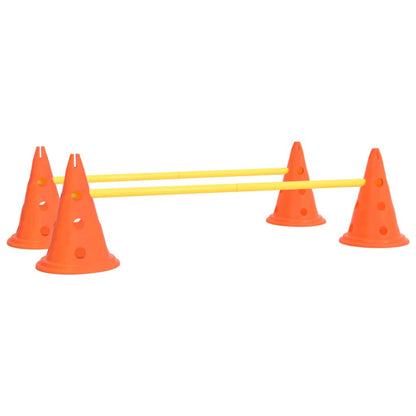 Dog Activity Obstacle Set Orange and Yellow