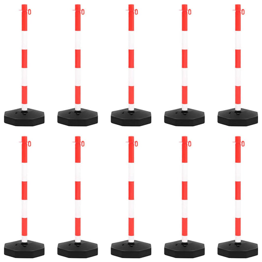 Chain Post Set with 10 m Plastic Chain